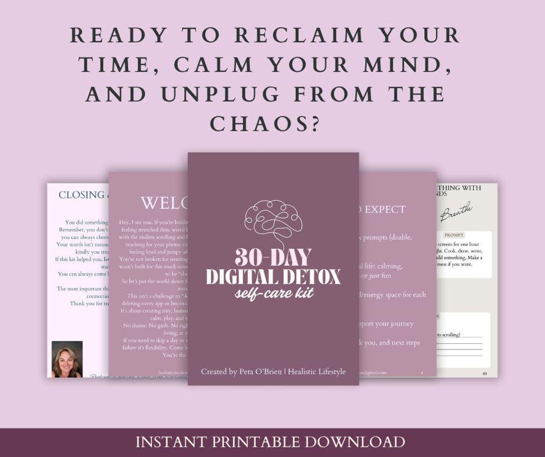 Picture Idea: Digital Detox Challenge Kit 30 Days Of Screen Free Living