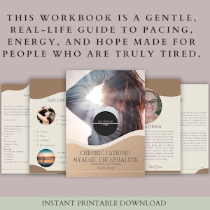 Chronic Fatigue Workbook | CFS/ME Self-Help Guide for Energy, Pacing, and Gentle Healing | Printable Tracker & Toolkit