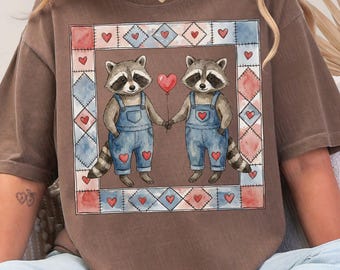 Thrifted Raccoon PNG | Granny Aesthetic | Thrifted Aesthetic | Watercolor Animals PNG  | In My Granny Era | Raccoon Sublimation |Cottagecore