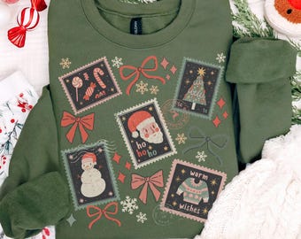 Coquette Christmas PNG | Retro Christmas PNG | Christmas Doodle | Christmas Girly | Christmas Stamps Png | Preppy Christmas | Holiday Png