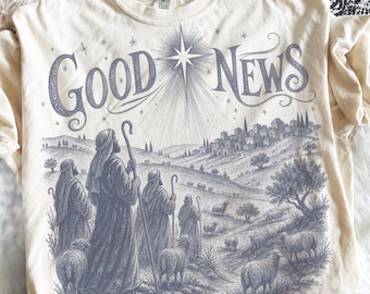Good News Jesus Birth PNG | Christian Christmas PNG | Christmas Scene PNG | Church Png Design | Rejoice Png | Jesus Nativity Scene Png