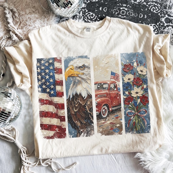 Brushstroke Americana PNG | Red White Blue PNG | 250th Anniversary Design | Memorial Day Png | Patriotic Png | American Pride Png | USA Flag