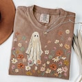 Wildflowers Ghost PNG | Spooky Season PNG | Ghost Lover Design | Spooky Floral Ghost | Botanical Ghost | Preppy Fall PNG | Halloween Ghost