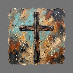 Penseldragskors PNG | Western Cowboy PNG | Cowboygrafik | Western Faith PNG | Kyrkskjorta PNG | Jesus Sublimering | Penseldrag PNG bild 15
