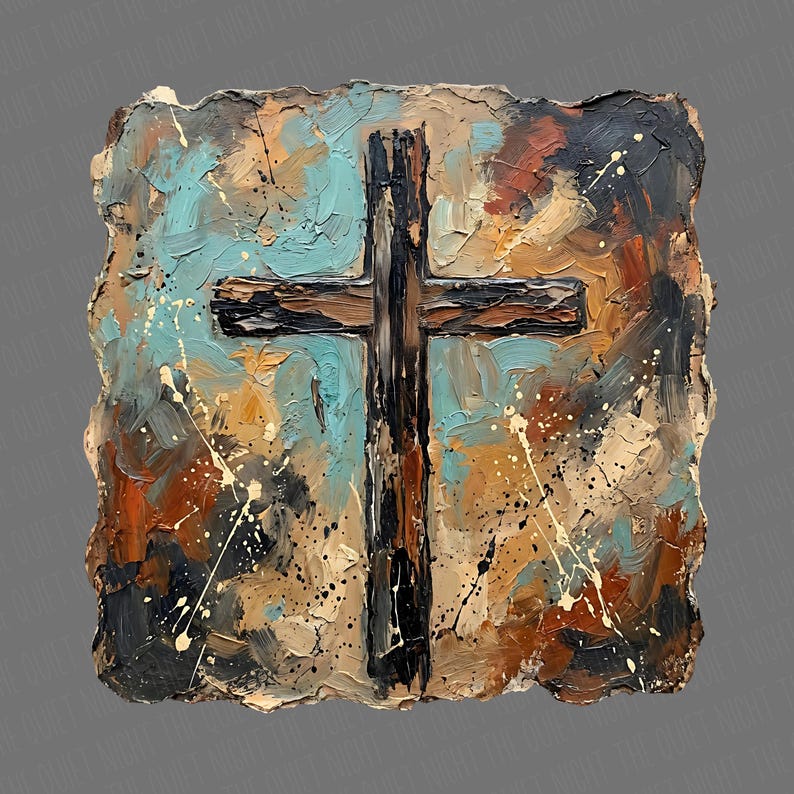 Penseldragskors PNG | Western Cowboy PNG | Cowboygrafik | Western Faith PNG | Kyrkskjorta PNG | Jesus Sublimering | Penseldrag PNG bild 15