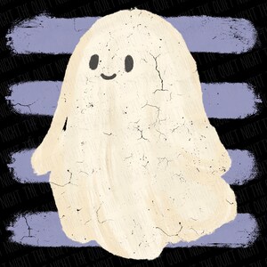 Hand Drawn Cute Ghost PNG | Distressed Cute Spooky Ghost PNG | Boo Season PNG | Retro Halloween Png | Trendy Gothic Girl Png | Preppy Fall image 15