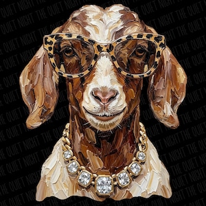 Western Glam Goat PNG | Everyday Designs | Western Designs | Cowboy Graphics | State Fair PNG | Show Goat Png | Goat Lover Png | image 12