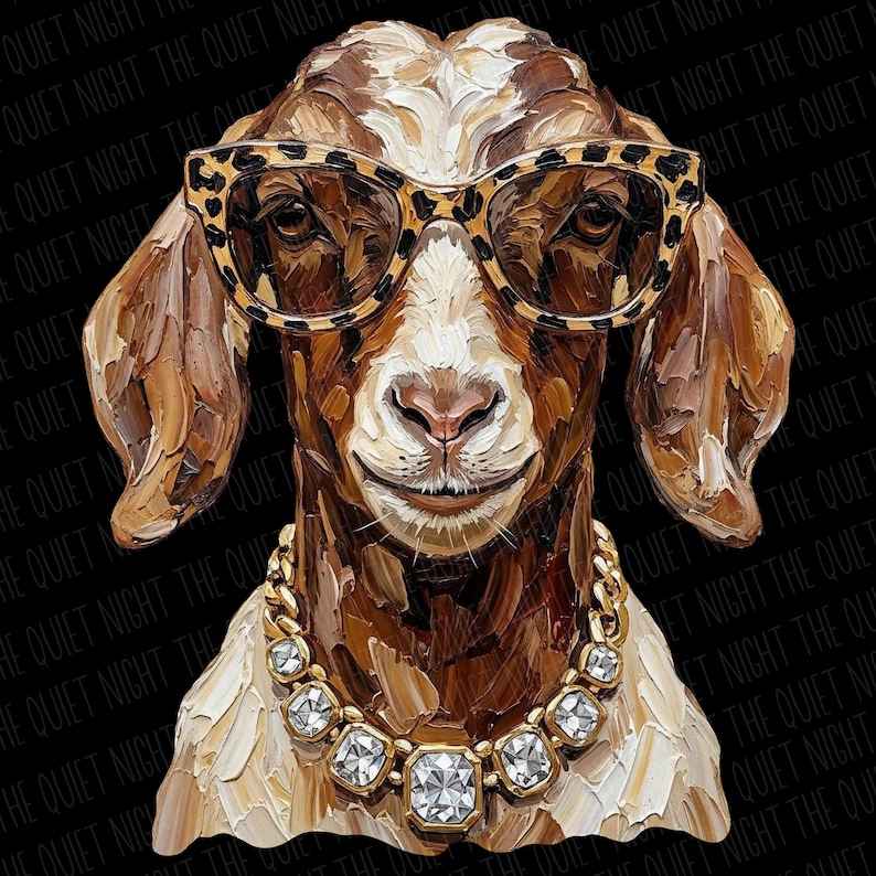 Western Glam Goat PNG | Everyday Designs | Western Designs | Cowboy Graphics | State Fair PNG | Show Goat Png | Goat Lover Png | image 12