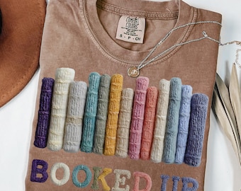 Booked Up Crochet Book PNG | Book Lover Sublimation | Bookish PNG | Retro Books Png | Reading Shirt PNG | Librarian Shirt Png | Book Stack