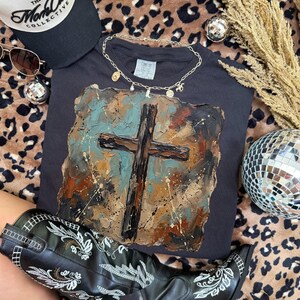 Penseldragskors PNG | Western Cowboy PNG | Cowboygrafik | Western Faith PNG | Kyrkskjorta PNG | Jesus Sublimering | Penseldrag PNG bild 2