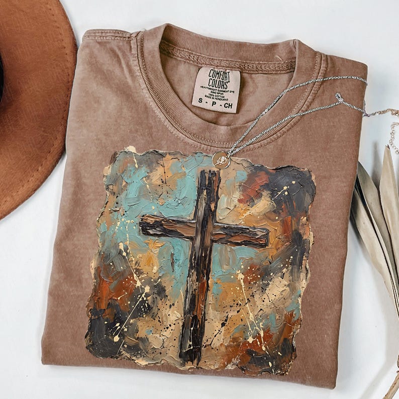 Penseldragskors PNG | Western Cowboy PNG | Cowboygrafik | Western Faith PNG | Kyrkskjorta PNG | Jesus Sublimering | Penseldrag PNG bild 8