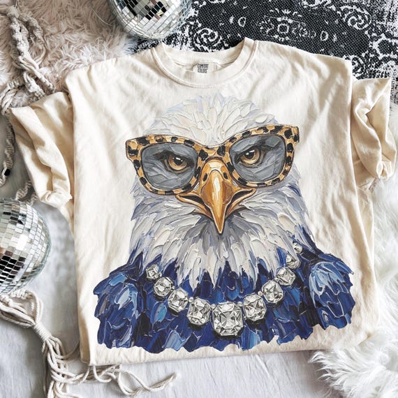 Glam Bald Eagle PNG | Bling Design | Everyday Designs | Boujee Png | Leopard Print Png | Animal Print Graphic | USA Eagle Png | American PNG