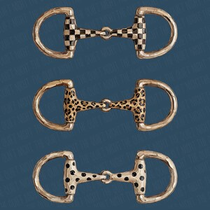 Penseldrag med hästbett PNG | Rutig PNG | Leopardmönster PNG | Prickar PNG | Cowboygrafik | Westerngrafik | Cowgirldesign bild 18