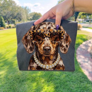 Glam Dachshund PNG | Bling Design | Everyday Designs | Boujee Png | Leopard Print Png | Animal Print Graphic | Cute Dog | Funny Wiener Dog image 8
