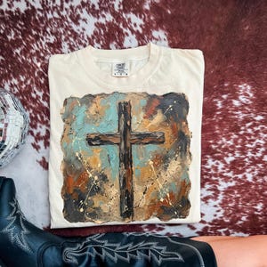 Penseldragskors PNG | Western Cowboy PNG | Cowboygrafik | Western Faith PNG | Kyrkskjorta PNG | Jesus Sublimering | Penseldrag PNG bild 11