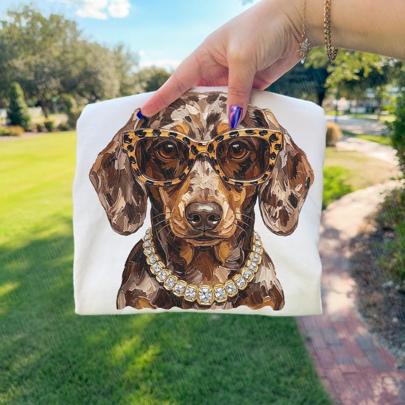 Glam Dachshund PNG | Bling Design | Everyday Designs | Boujee Png | Leopard Print Png | Animal Print Graphic | Cute Dog | Funny Wiener Dog image 11