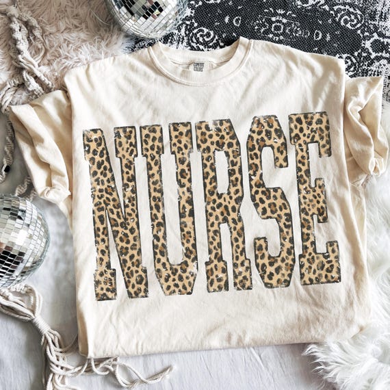 Distressed Leopard Nurse PNG | Nurse Life PNG | Retro Nurse Png | Nurse Sublimation | Leopard Print Png | Cute Nurse Design | Healthcare PNG