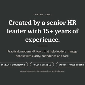 Employee Goal Setting Template for Managers | Goal Setting Framework + Leader Training Slides | Editable Word + PowerPoint image 5