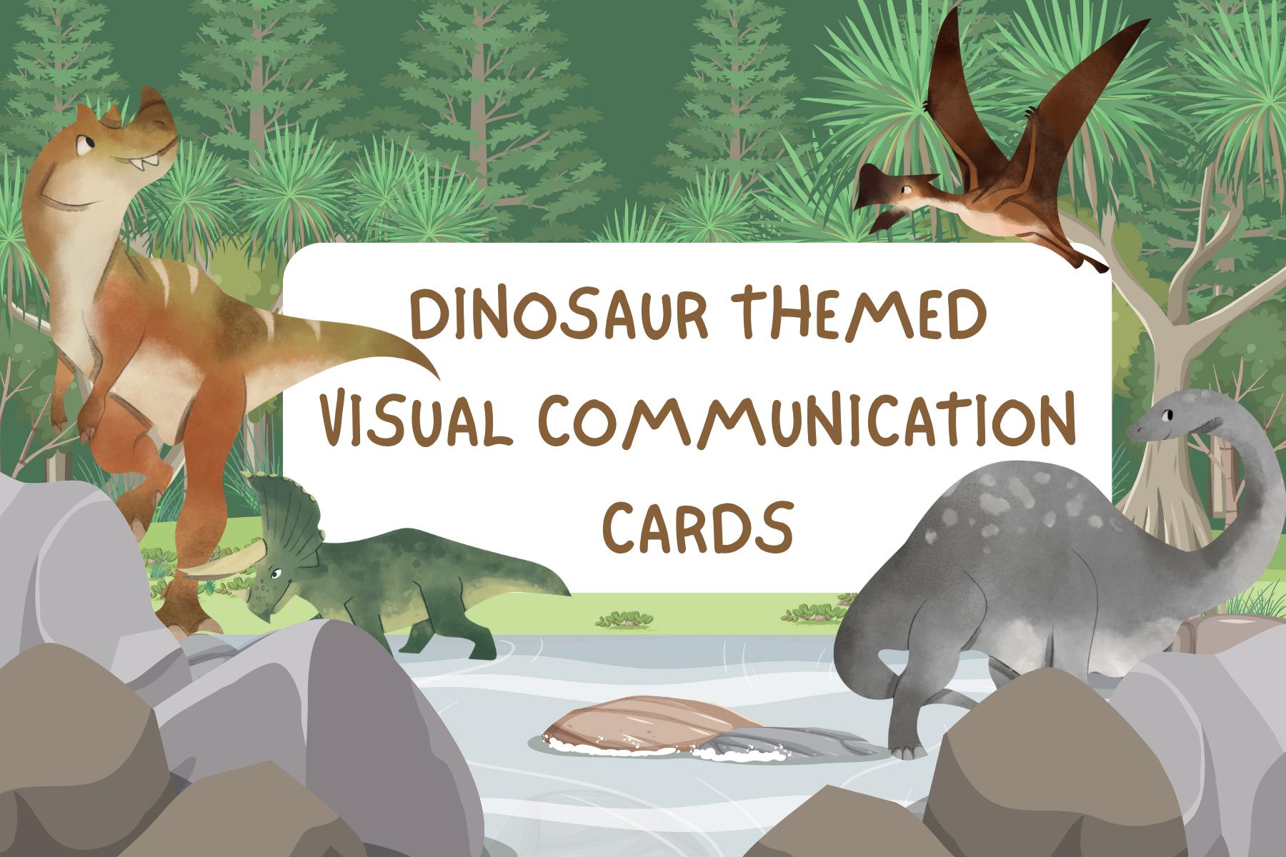 Printable Dinosaur Communication Cards