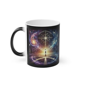 Cosmic Magic Mug, Celestial Coffee Cup, Galaxy Theme Drinkware, Space Lover Gift, Astrology Mug, Starry Night Mug