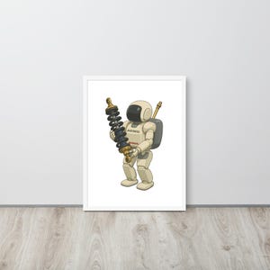 Framed poster