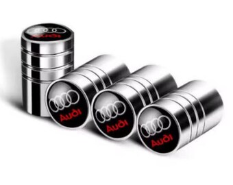 4Pcs Car Valve Stem Caps Cover for Audi A1 A3 A4 A5 A6 A7 A8 Q2 Q3 Q5 Q7 TT S3 S4 S5 S6 R8 RS S Line Car Sticker Accessories