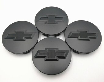 Aftermarket 4pcs. 1980-1996 F150 BRONCO BLACK Wheel Hub BLACK Logo Center Caps New W Screws 96917915