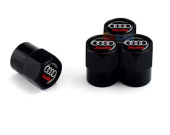 4Pcs Car Valve Stem Caps Cover for Audi A1 A3 A4 A5 A6 A7 A8 Q2 Q3 Q5 Q7 TT S3 S4 S5 S6 R8 RS S Line Car Sticker Accessories