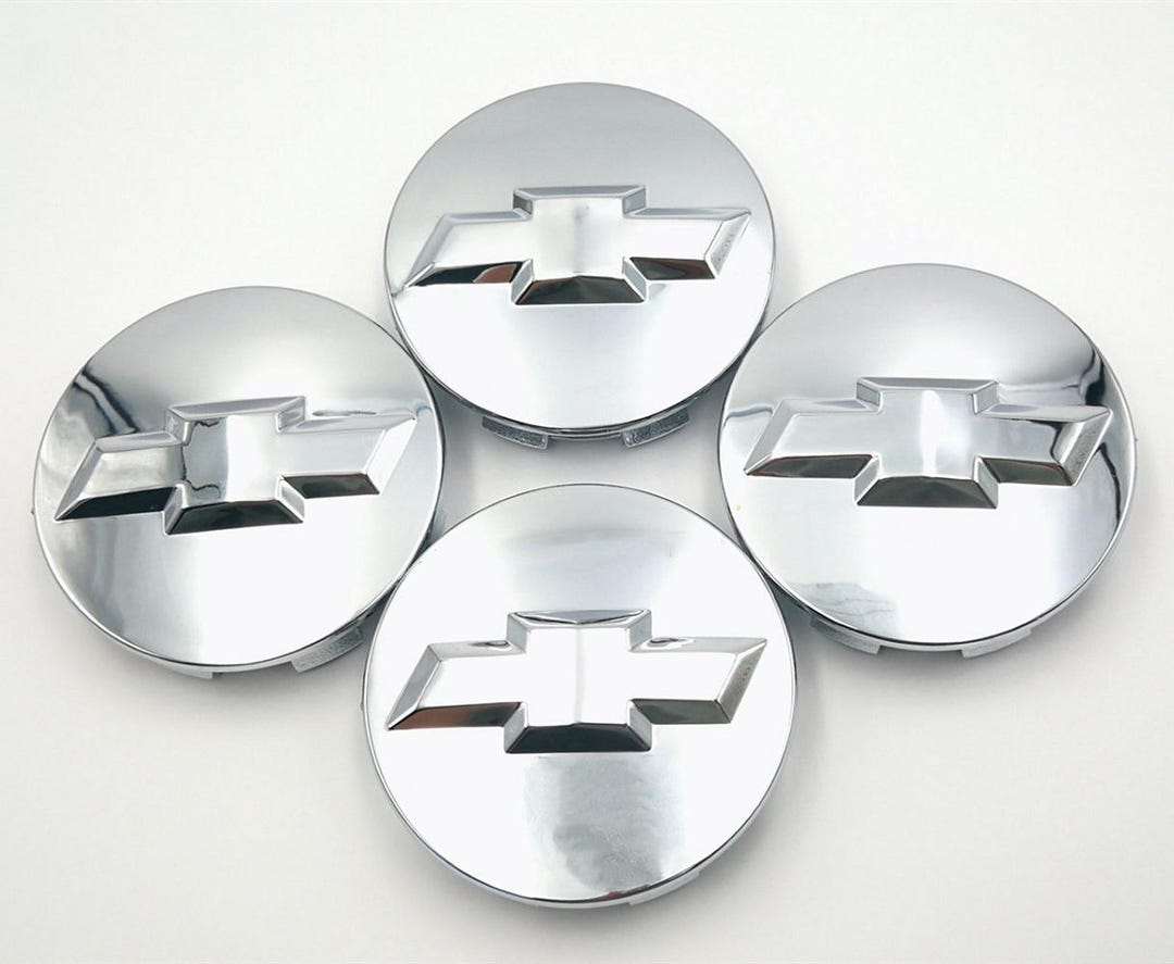 thumbnail image 2 of Gloss Chrome Wheel Center Rim Caps For Chevy Silverado Suburban Tahoe 2014-2019 – 83mm, Set Of 4 2 of 6