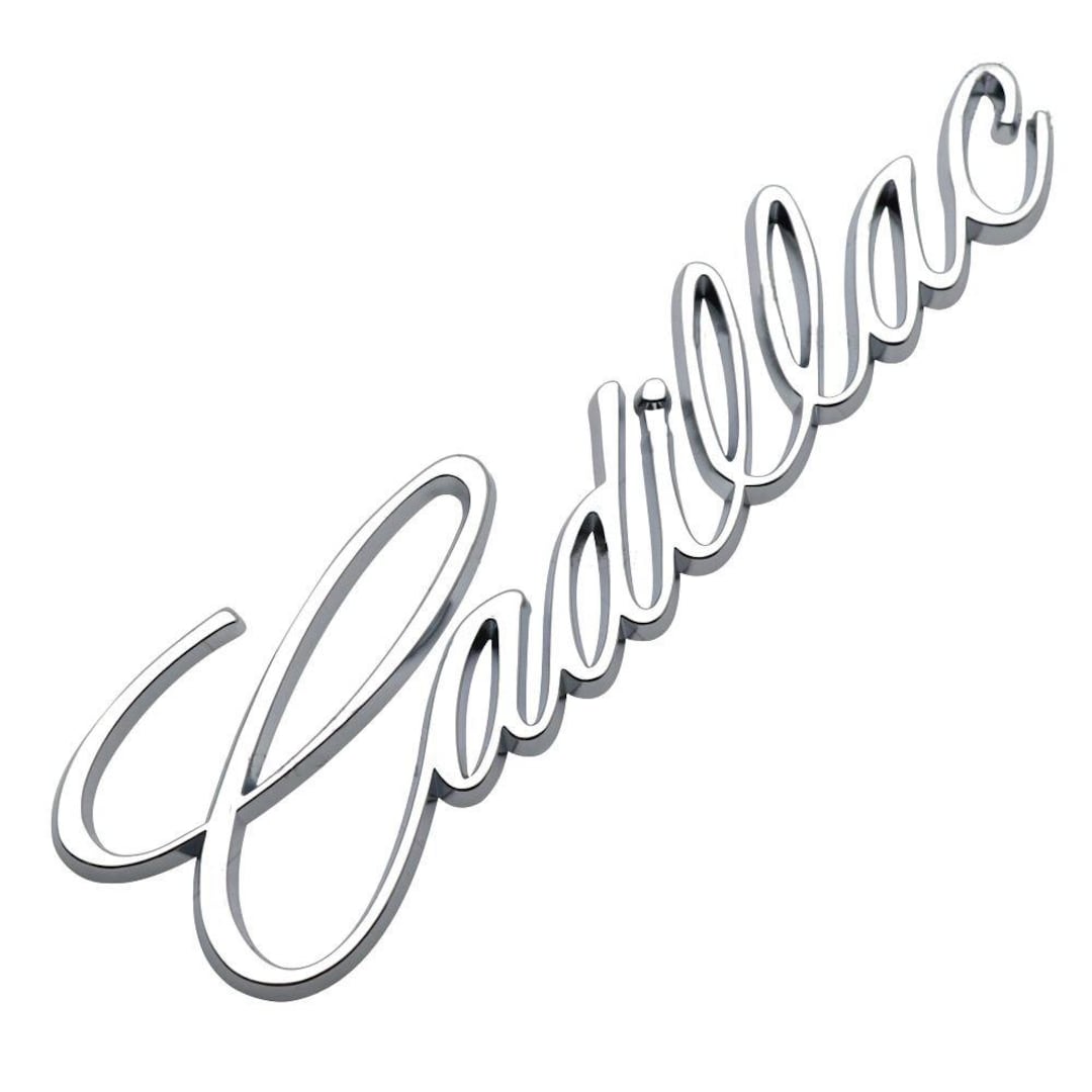 Metal Chrome 14cm Letters Rear Trunk Emblem for Cadillac | Chrome Badge ...