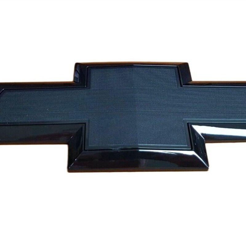 Gloss Black Rear Tailgate Bowtie Emblem - For 2014-2018 Chevy Silverado 1500 (Replaces 23236301)
