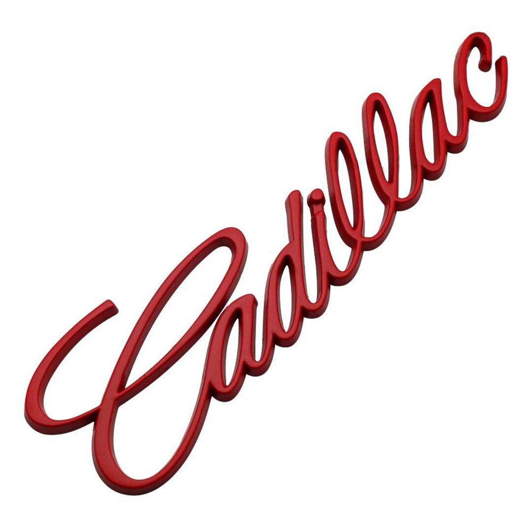 Metal Red 14cm Letters Rear Trunk Emblem for Cadillac – Car Badge ...