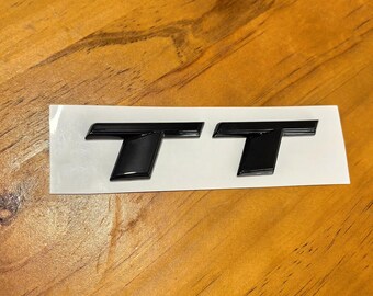 ⚫ Genuine Audi TT Gloss Black Emblem Kit – Hood & Trunk Rings + S Line Quattro Badges – 2016+ Direct Fit