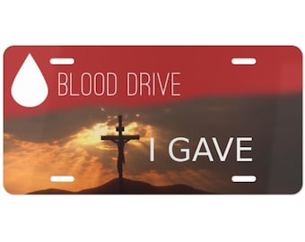 Aangepaste kentekenplaat Blood Drive