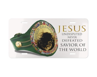 Placa de licença personalizada indiscutível, placa de licença religiosa, placa de licença espiritual