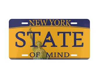 State of Mind, Placa personalizada, Placa de carro personalizada