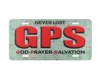Placa personalizada com GPS que nunca se perde | Placa religiosa com oração a Deus e salvação