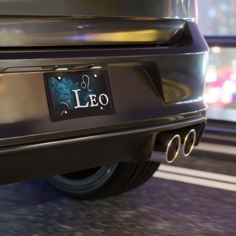 Leo Vanity License Plate, Personalized, Custom Leo License Plate, image 3
