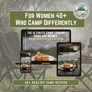 Healthy Camping Cookbook for Women 40+ | Solo Camp Recipes & Meal Prep Guide | PDF Digital Download