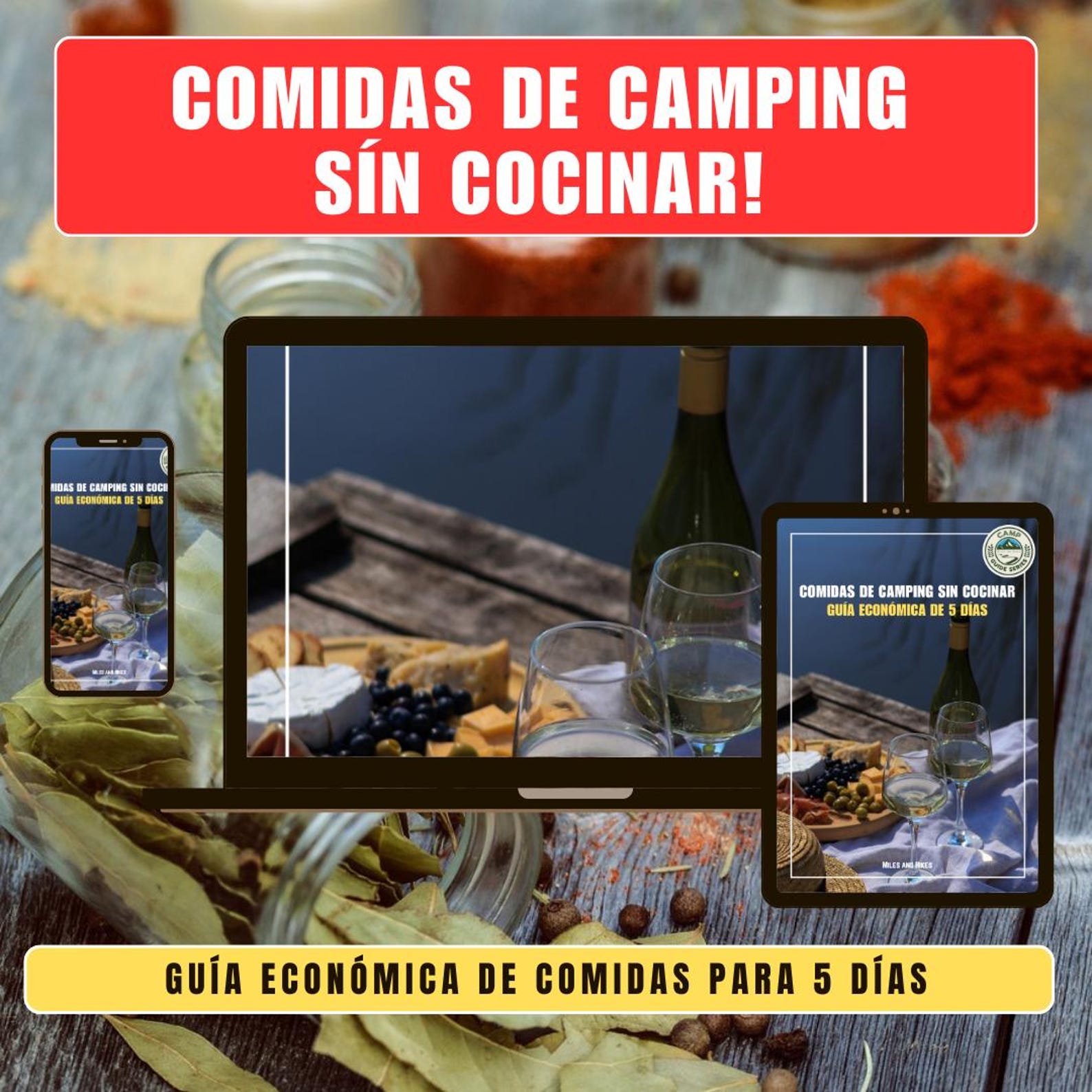 5 Días de Comidas de Camping Sin Cocinar/Fuego