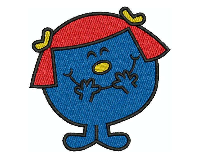 LITTLE MISS Giggles Machine Filled Embroidery 3 Sizes Etsy