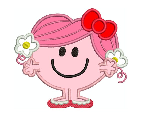 Little miss hug machine applique embroidery instant digital  etsy