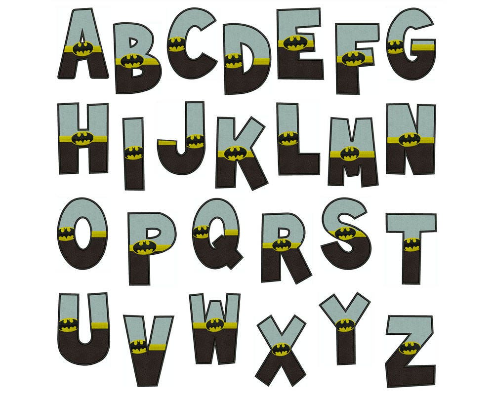 Free Printable Batman Alphabet Letters Oh Partyland vrogue.co