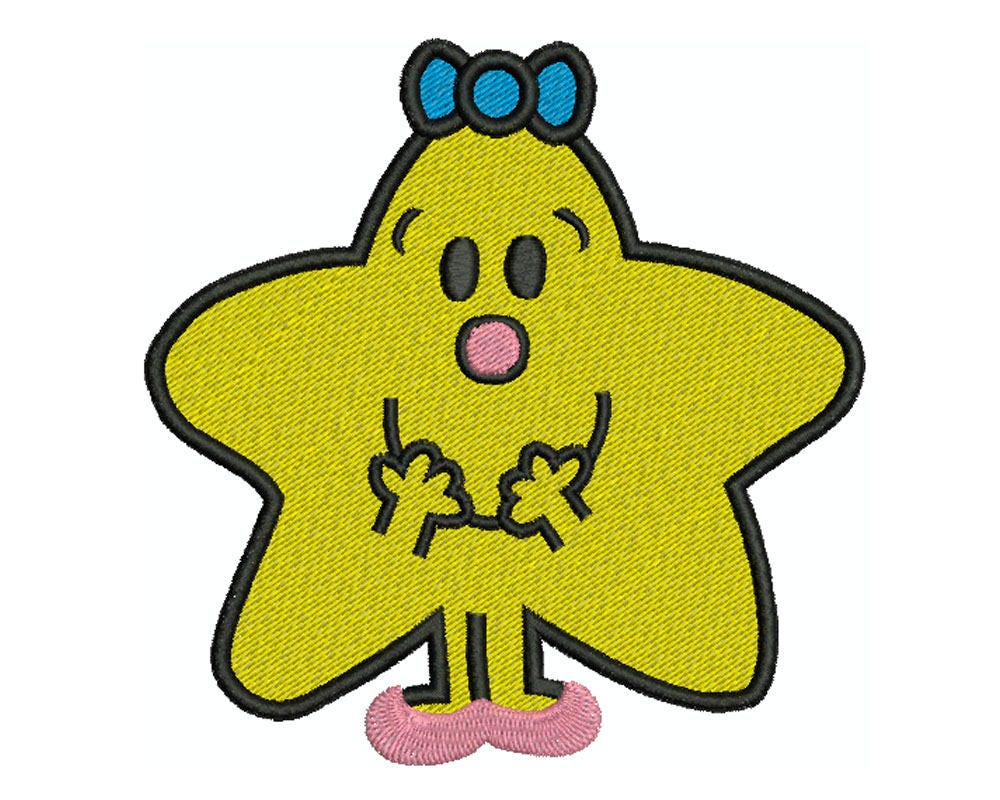 LITTLE MISS Sparkle Machine Filled Embroidery 3 Sizes Etsy