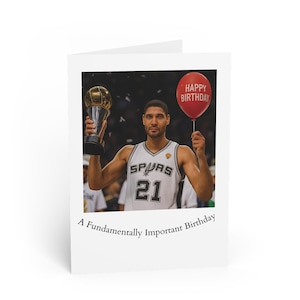 Lustige Basketball Geburtstagskarte – The Big Fundamental Theme – Karte für Basketball Fans