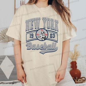 Vintage New York Baseball png | Baseball png na koszulkę | New York baseball 2025 Png | Drużyna baseballowa PNG | Prezent dla niego, dla niej.