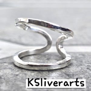 Splint Knuckle Ring 925 Silver Statement Both Ring Arthritis Ring Simple Midi Ring Mothers Gift Ring Boho Ring Handmade Silver Jewelry