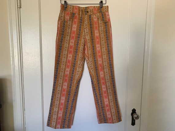 Vintage 70s Tapestry Jean Pants
