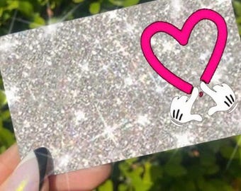 Ultra Bling Glitter Card Skin, Reflective Sticker