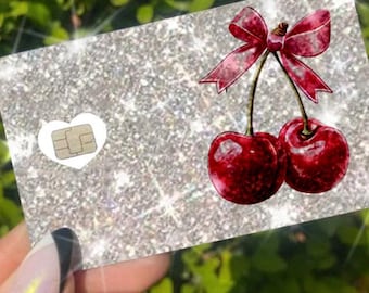 Ultra Bling Cherry Kreditkartenhaut, wasserdicht, blasenfrei